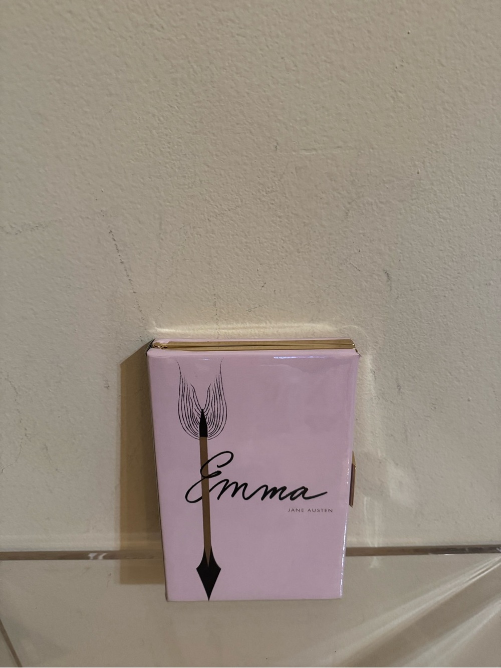 Kate Spade Emma Novelty Book of the Month Clutch Purse Bag Pink